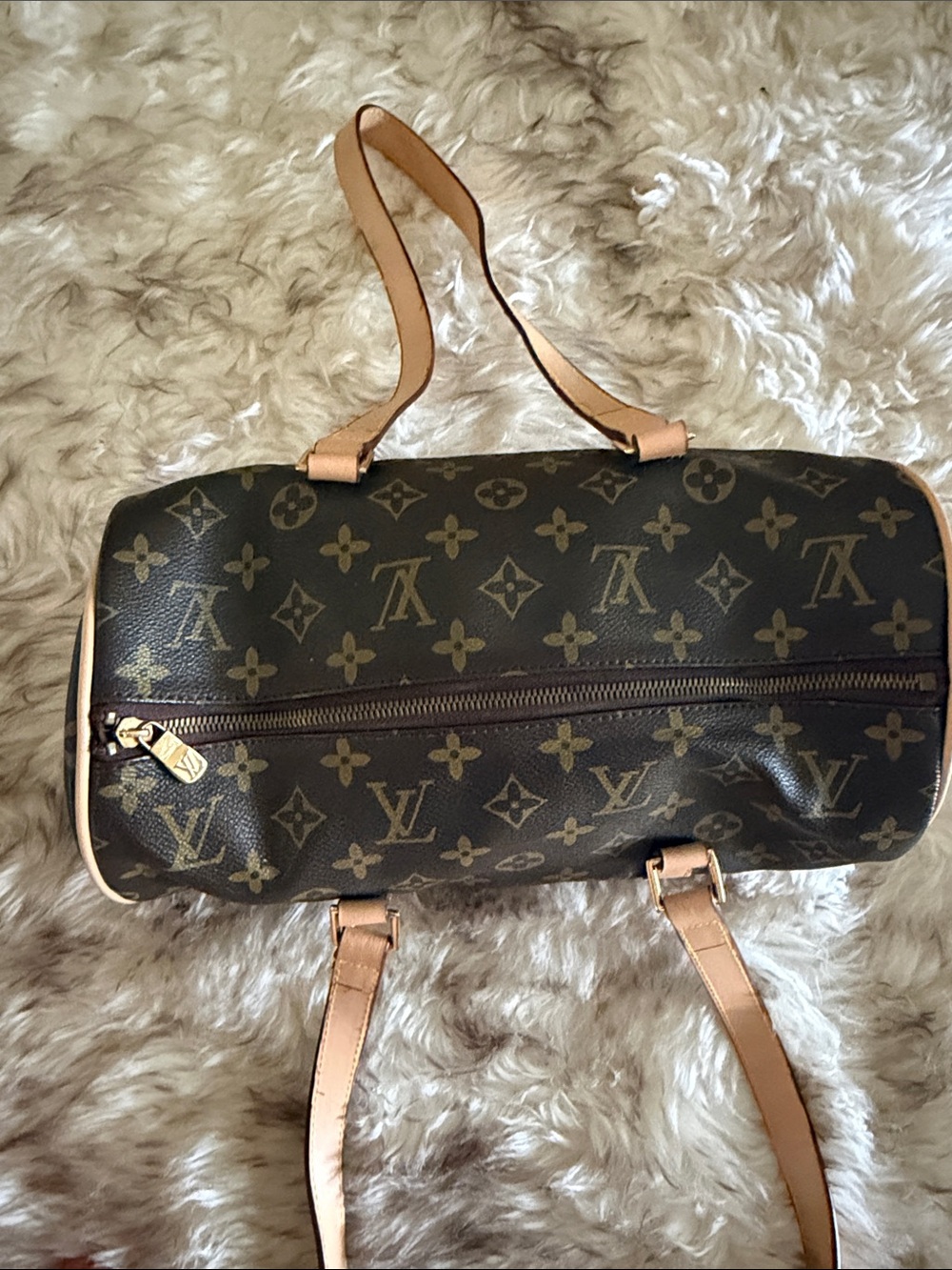 Copy- dupe LV Monogram Papillon fashion handbag leather fun purse zipper bag - Picture 2 of 9